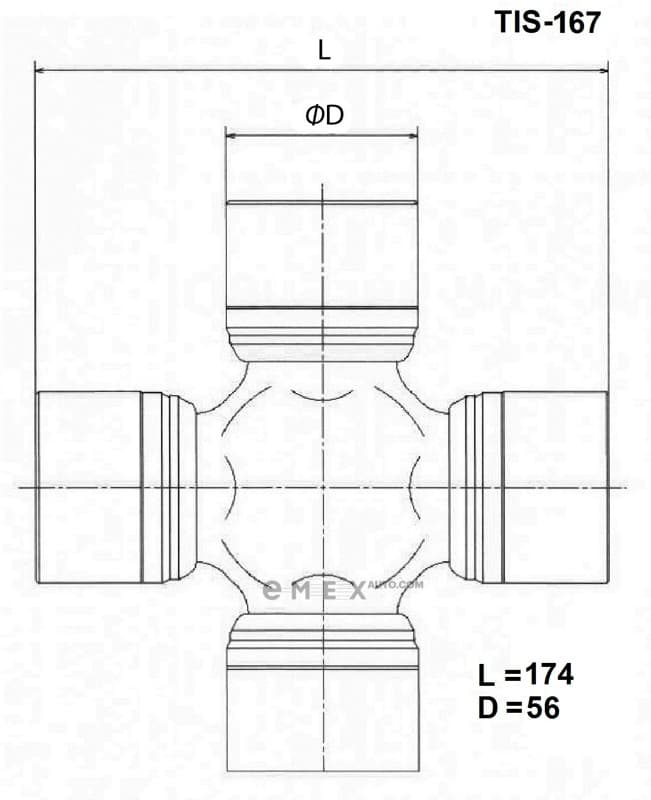 OEM CROSSMEMBER ASSY TIS167