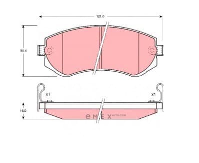 OEM PAD KIT, DISC BRAKE GDB3208S