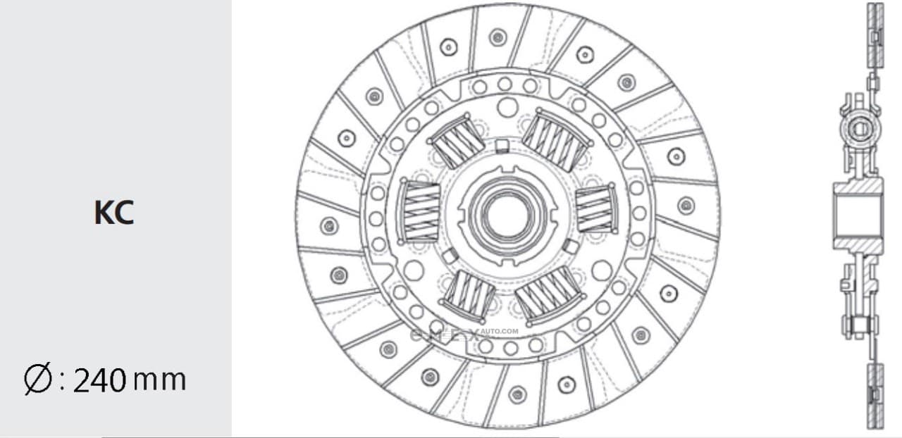 OEM DISC, FRICTION  A/T IS27