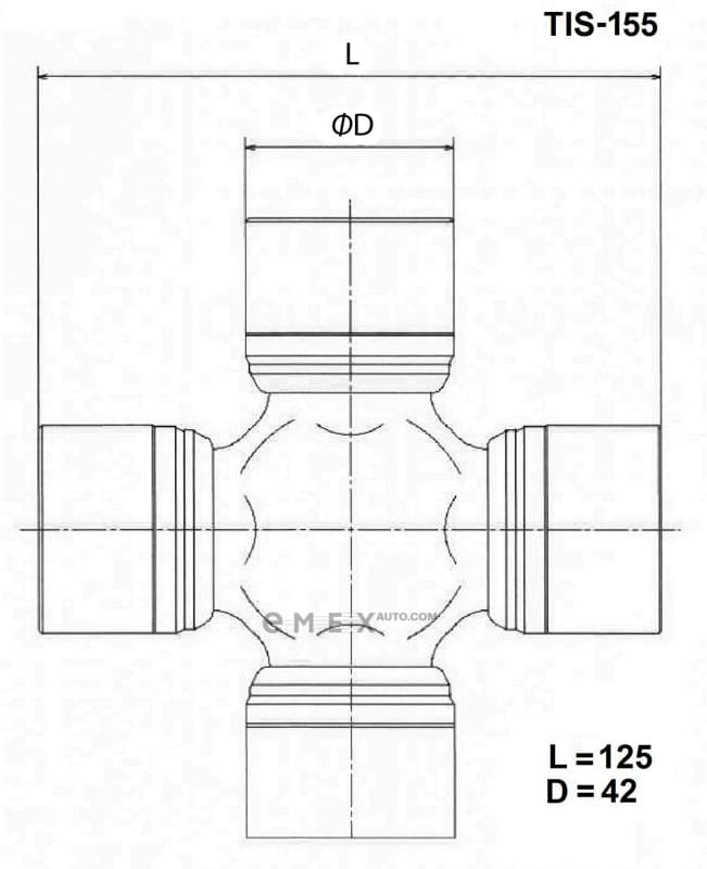 OEM CROSSMEMBER ASSY TIS155