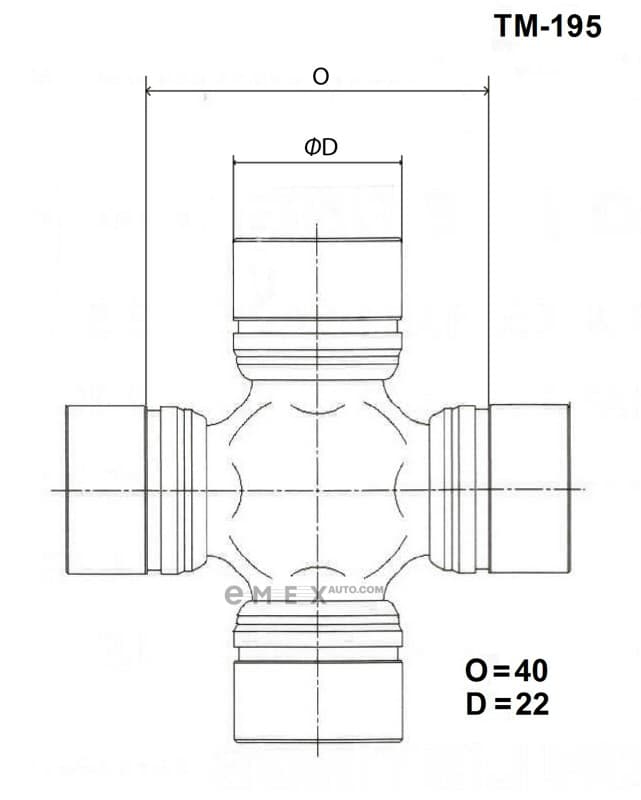 OEM CROSSMEMBER ASSY TM195