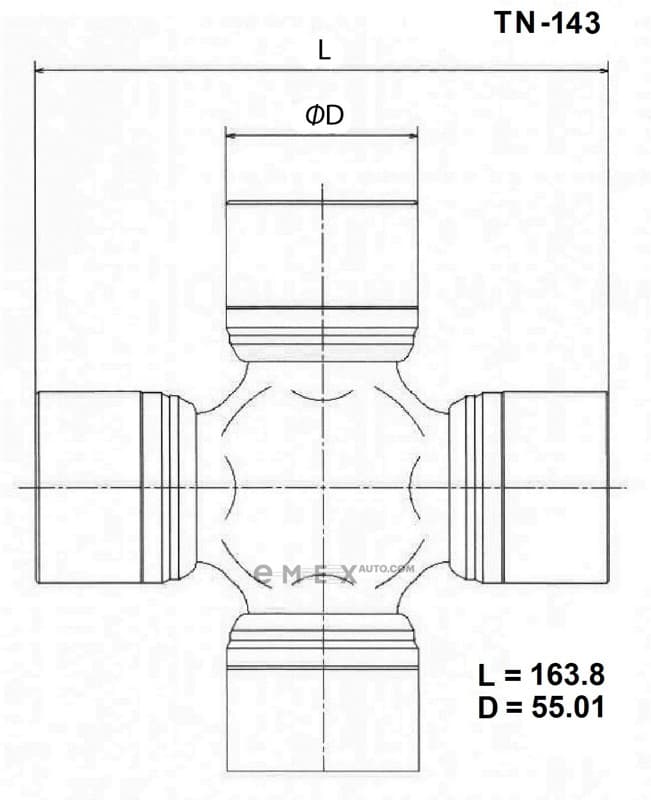 OEM CROSSMEMBER ASSY TN143