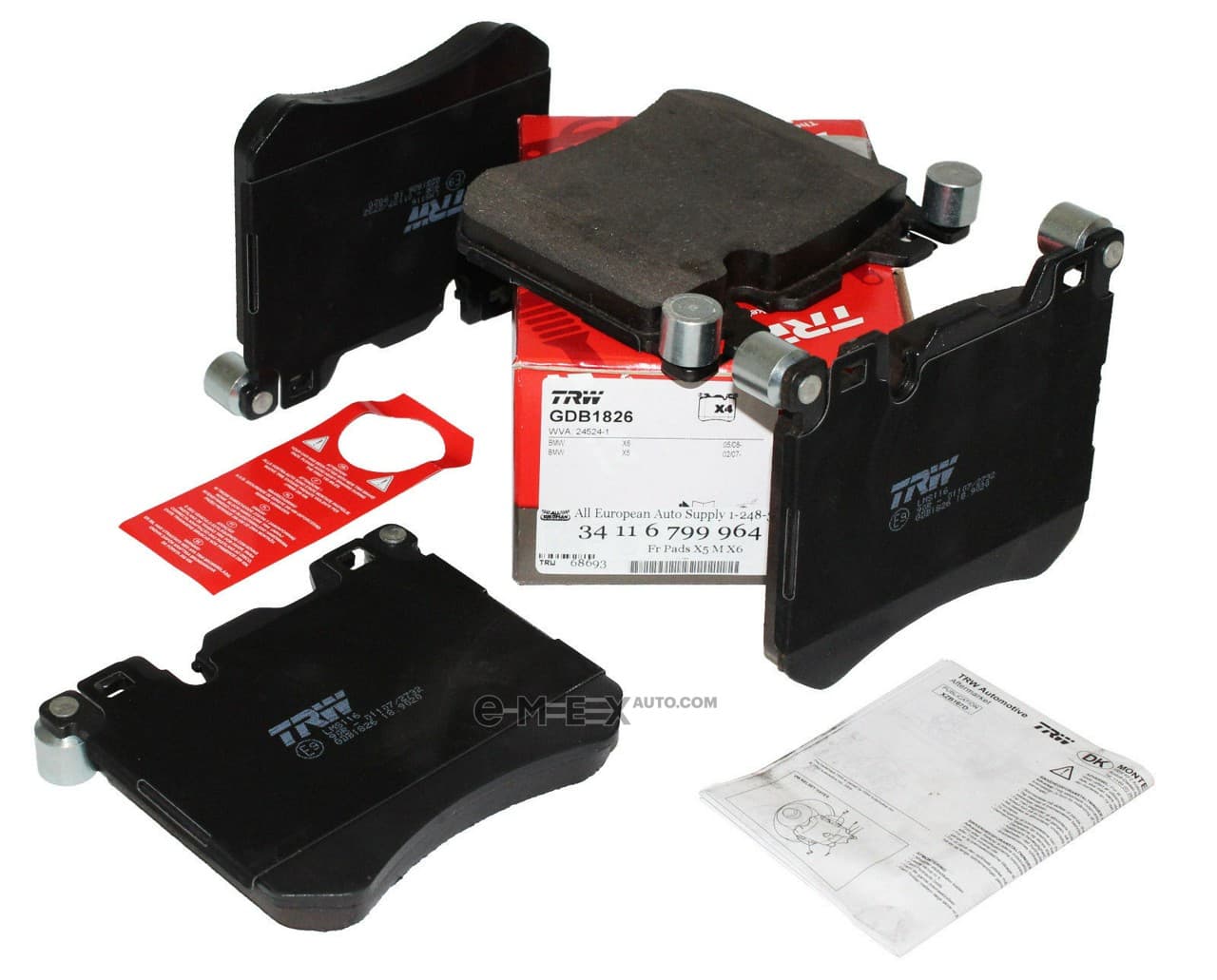 OEM PAD KIT, DISC BRAKE GDB1826