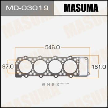 OEM GASKET, CYLINDER HEAD PARONITE MD03019