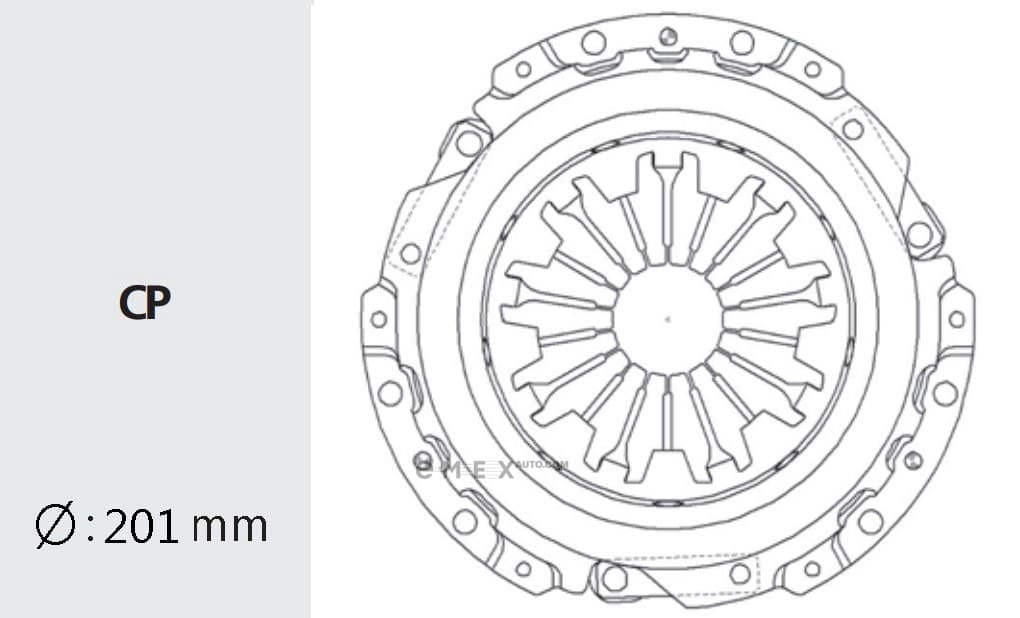 OEM DISC ASSY, CLUTCH FRICTION MZC38