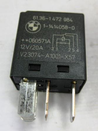 OEM Relay, change-over contact, black 61361472984