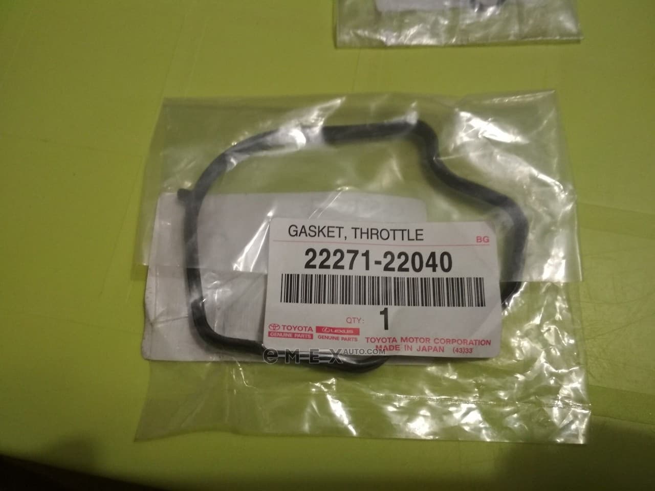 OEM GASKET, THROTTLE 2227122040