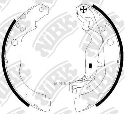 OEM SHOE KIT, DRUM BRAKE FN0673