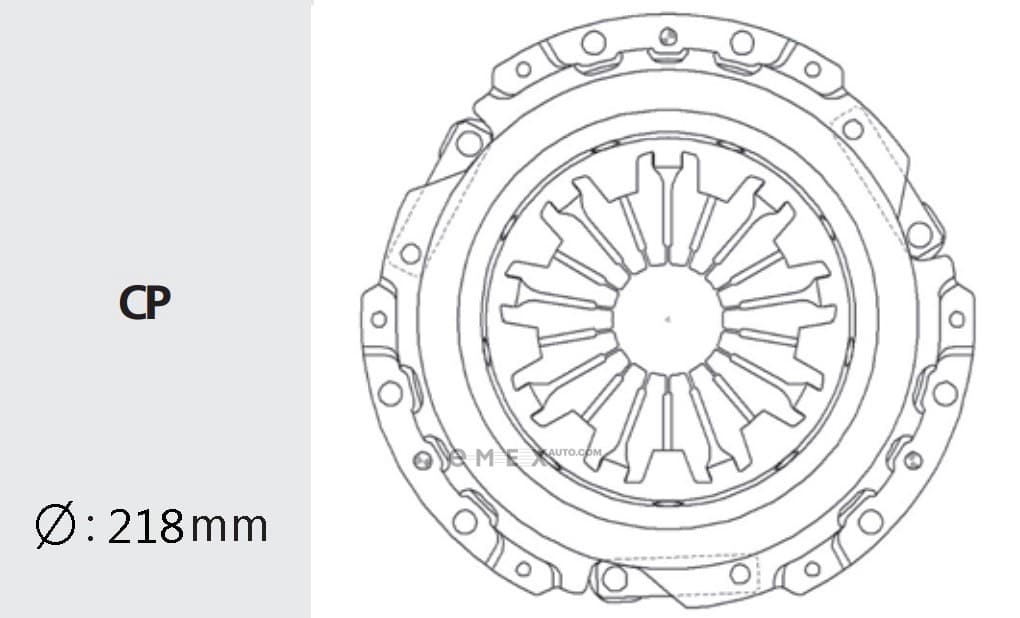 OEM DISC ASSY, CLUTCH FRICTION DWC17