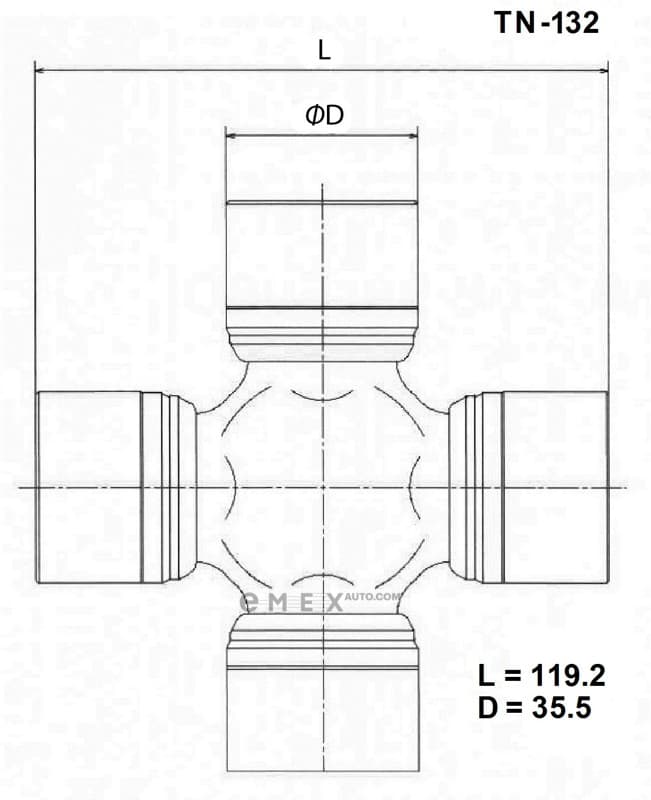 OEM CROSSMEMBER ASSY TN132