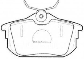 OEM PAD SET,RR BRAKE MN125772