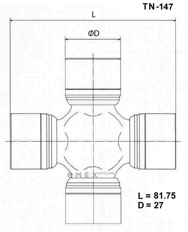 OEM CROSSMEMBER ASSY TN147