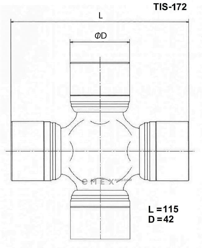 OEM CROSSMEMBER ASSY TIS172