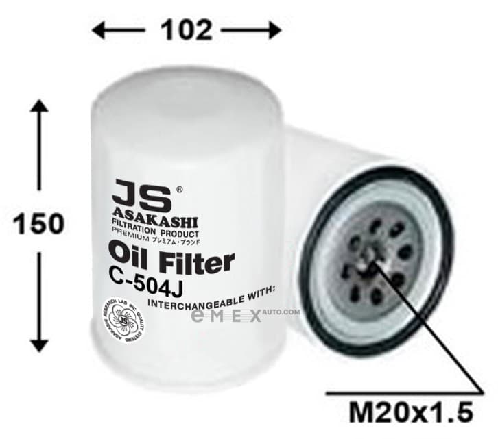 OEM OIL FILTER C504J