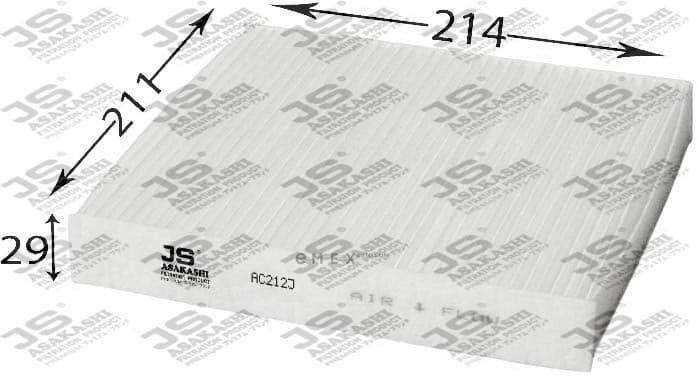 OEM FILTER ASSY, CABIN AIR AC212J