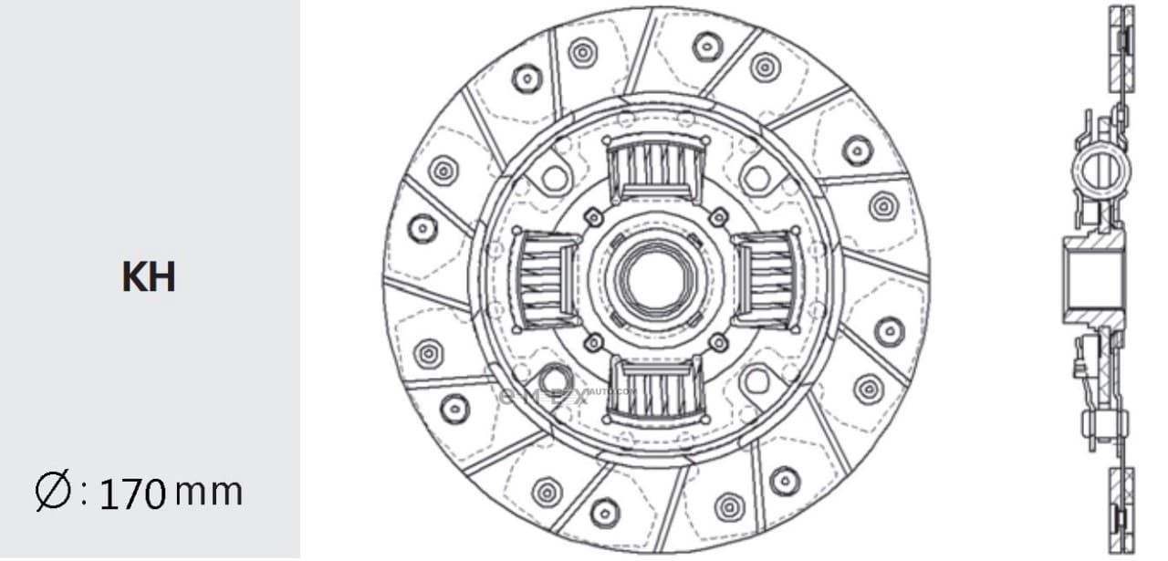 OEM CLUTCH FRICTION DISC DH21