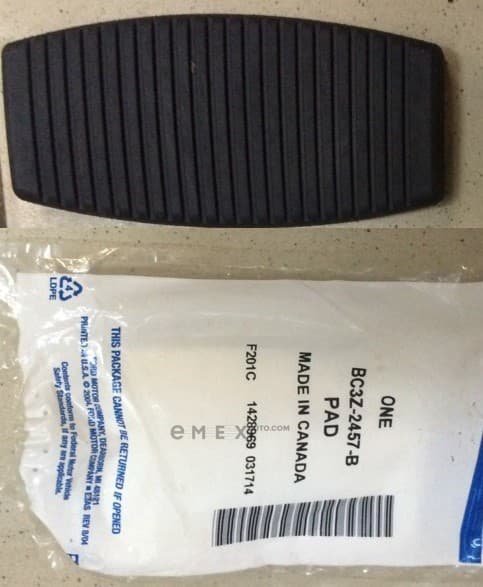 OEM PAD, PEDAL RUBBER BC3Z2457B