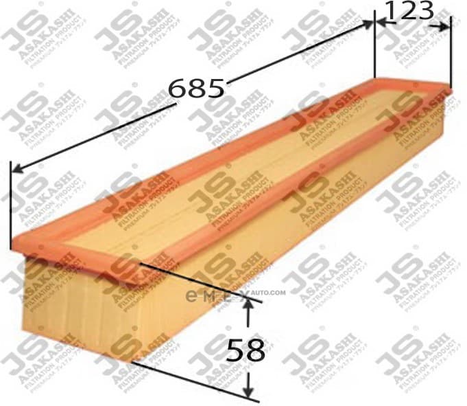 OEM FILTER ASSY, AIR ELEMENT A0486