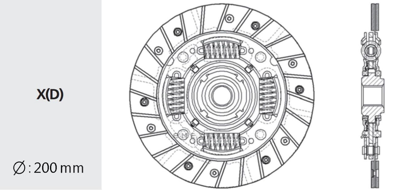 OEM CLUTCH FRICTION DISC NS68