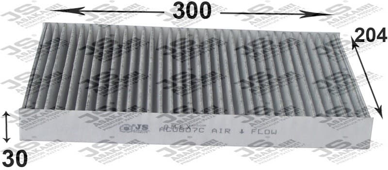 OEM FILTER ASSY, CABIN AIR AC0007C