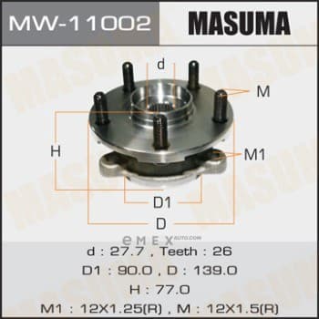 OEM WHEEL HUB ASSY MW11002