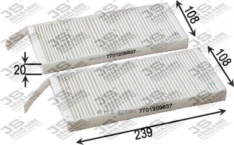 OEM FILTER ASSY, AIR ELEMENT AC0169SET