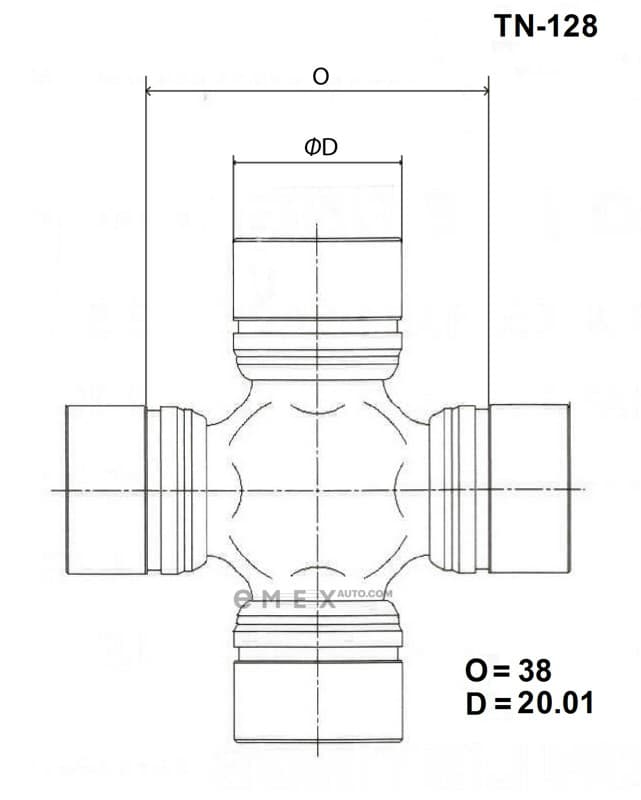 OEM CROSSMEMBER ASSY TN128