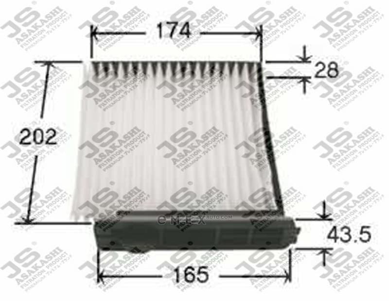 OEM CABIN FILTER CR12DE AC208J