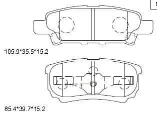 OEM PAD KIT, DISC BRAKE KD4730