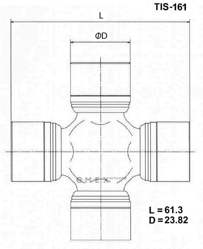 OEM CROSSMEMBER ASSY TIS161