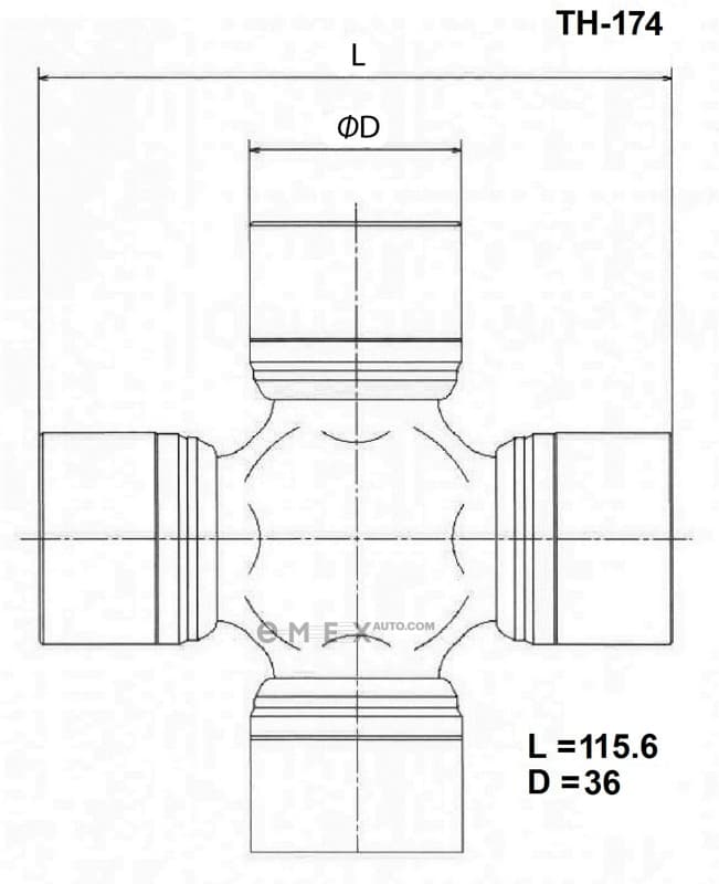 OEM CROSSMEMBER ASSY TH174