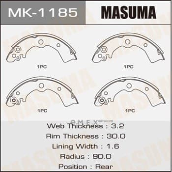 OEM Brake shoes MK1185