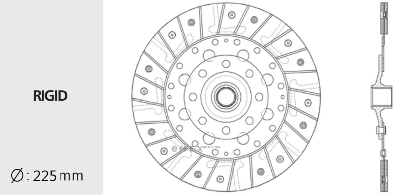 OEM DISC, FRICTION  A/T HD77