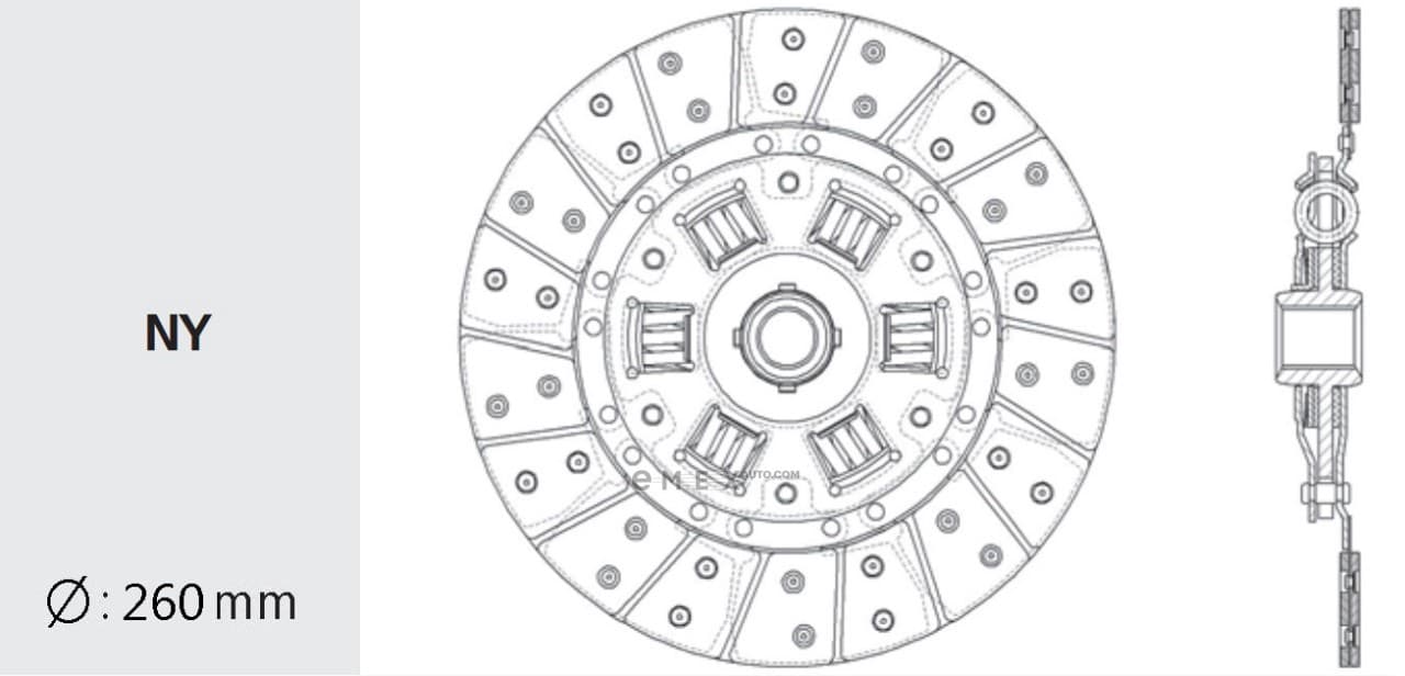 OEM DISC ASSY, CLUT TY19