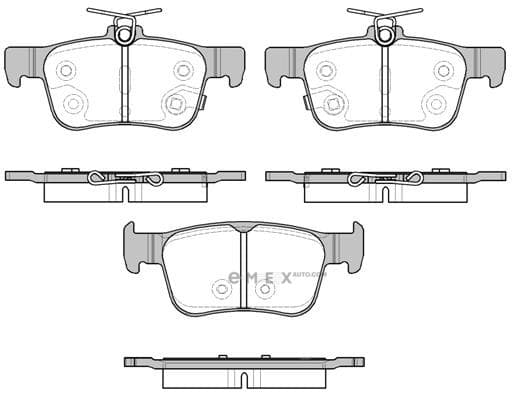 OEM PAD KIT, DISC BRAKE 155132