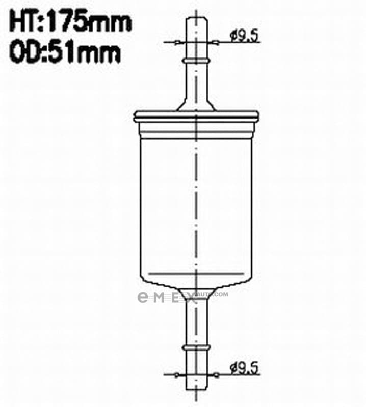 OEM FILTER ASSY, FUEL PUMP FS1011M