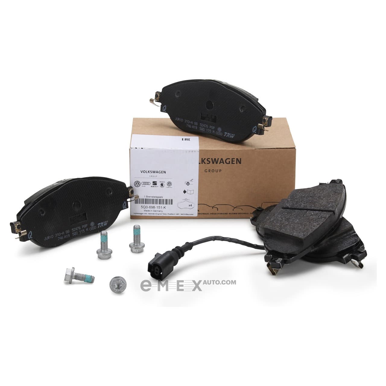 OEM PAD KIT, DISC BRAKE 5Q0698151K