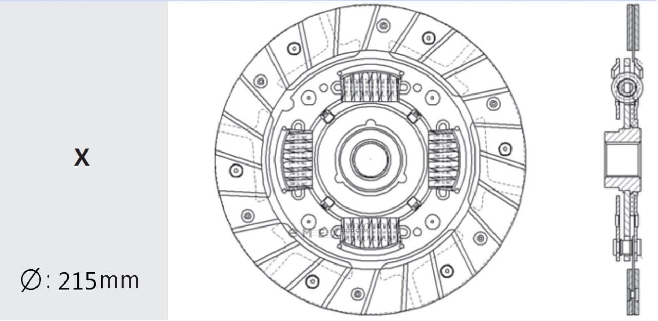 OEM CLUTCH FRICTION DISC SS04