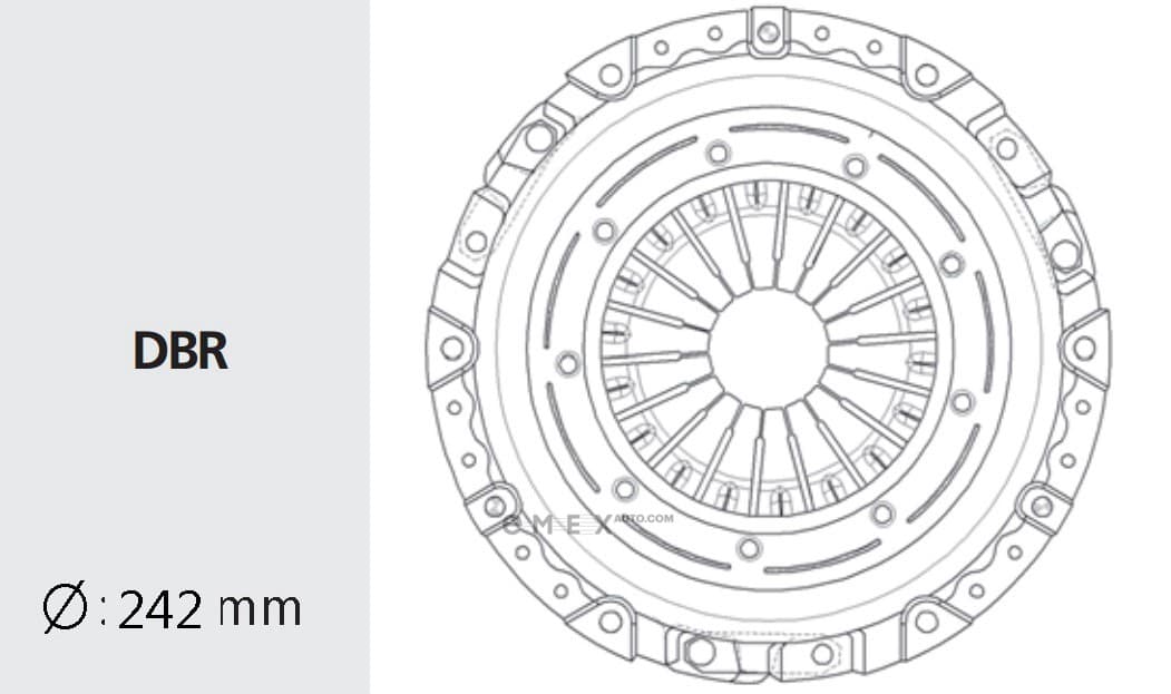 OEM DISC ASSY, CLUTCH FRICTION HDC117