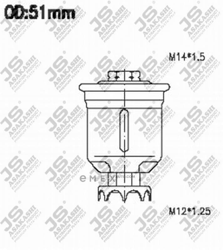 OEM FUEL FILTER 4G92/3S/4S/HD-E FS3209U