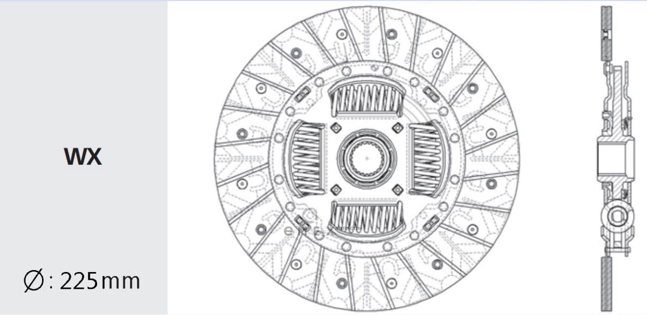 OEM DISC, FRICTION  A/T HD108