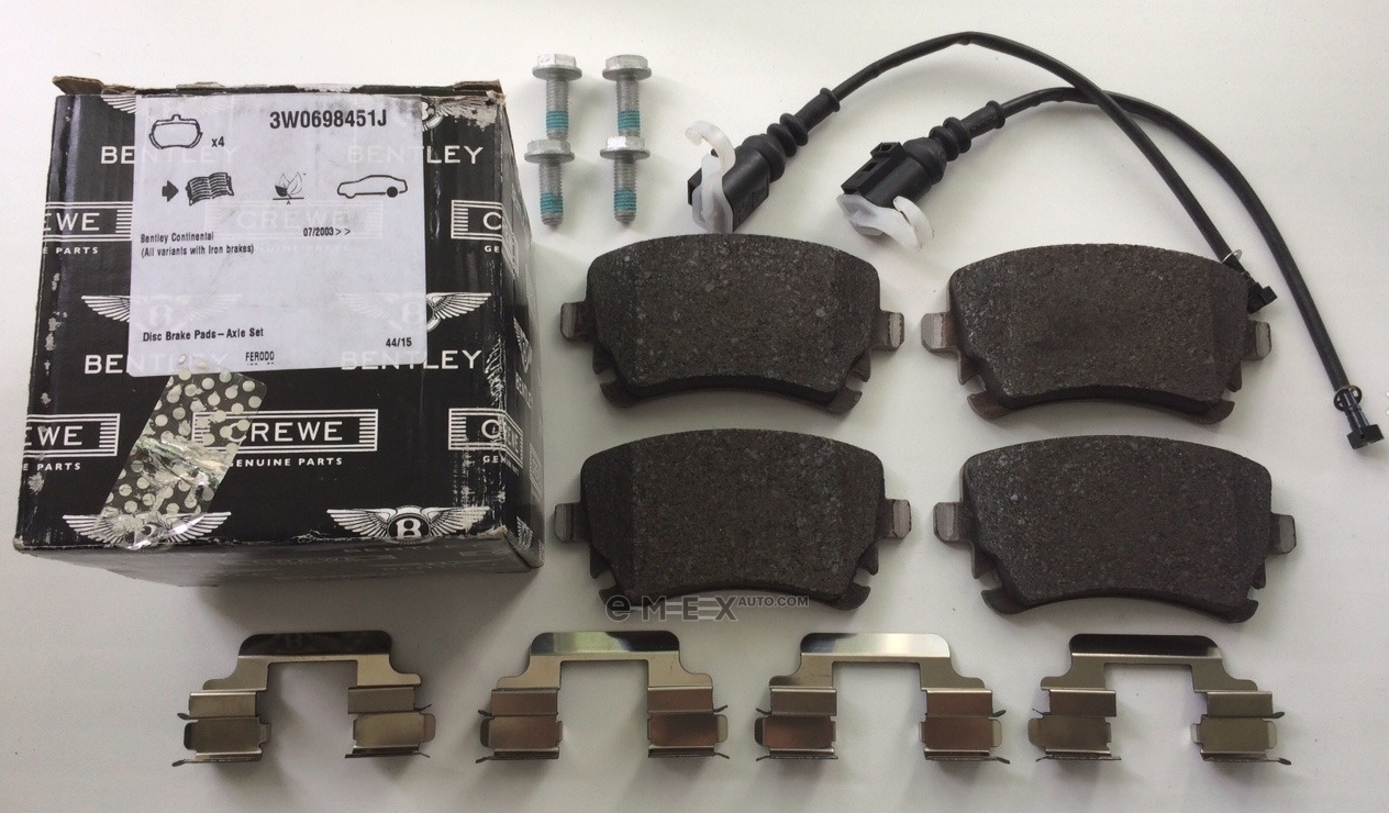 OEM 1 SET: BRAKE PADS WI 3W0698451J