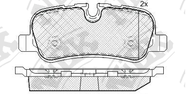 OEM PAD KIT, DISC BRAKE PN0485