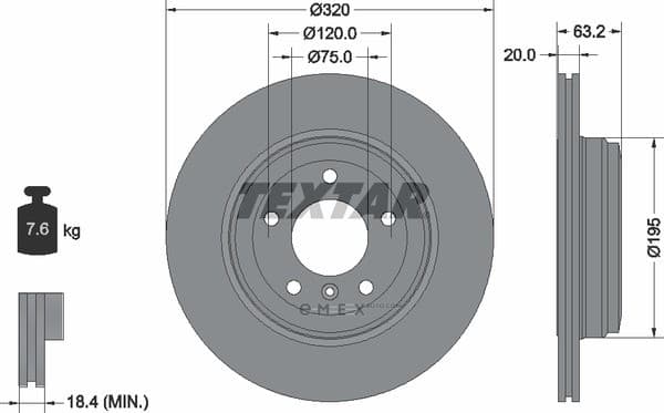 OEM BRAKE ROTOR 92122703