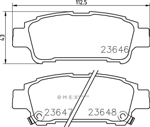 OEM PAD KIT, DISC BRAKE NP1042