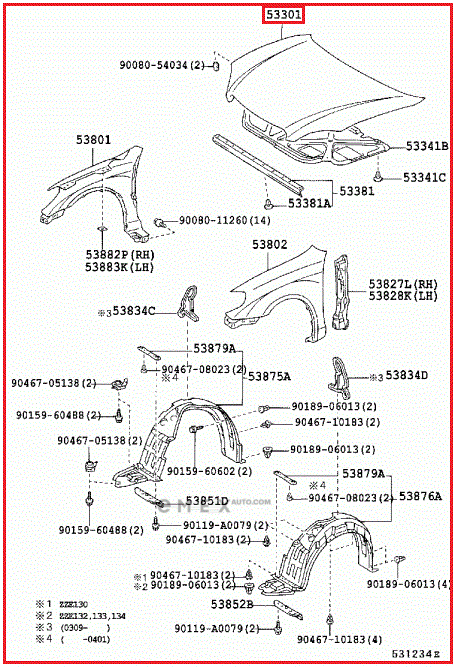 OEM HOOD 5330102130