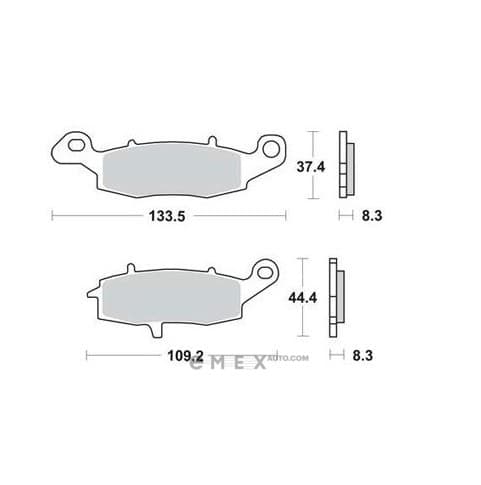 OEM PAD KIT, DISC BRAKE MCB681