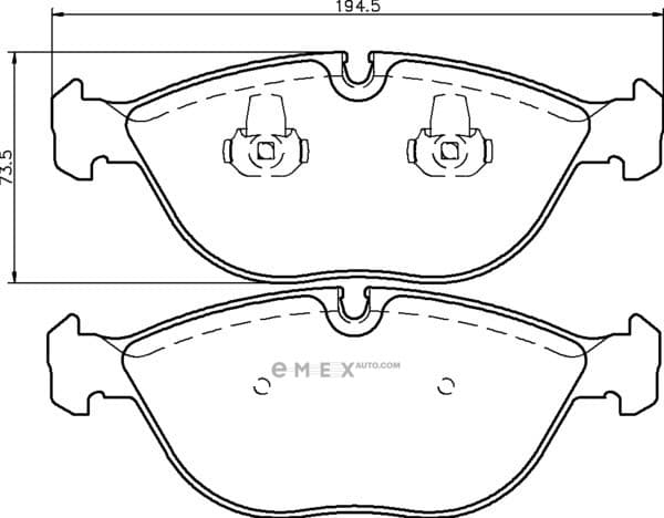 OEM BRAKE-PADS MDB1746