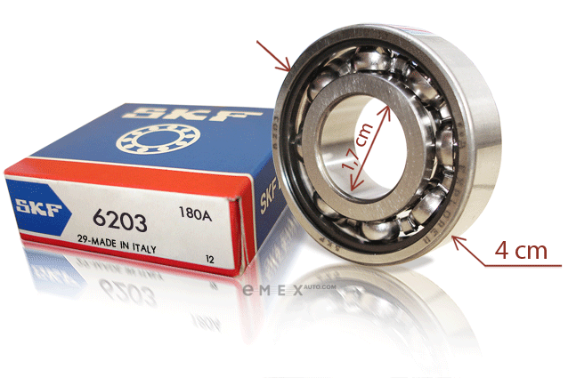 OEM BEARING, TAPERED 6203