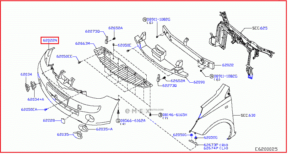 OEM BATTERY, LEAD 62022BH10H